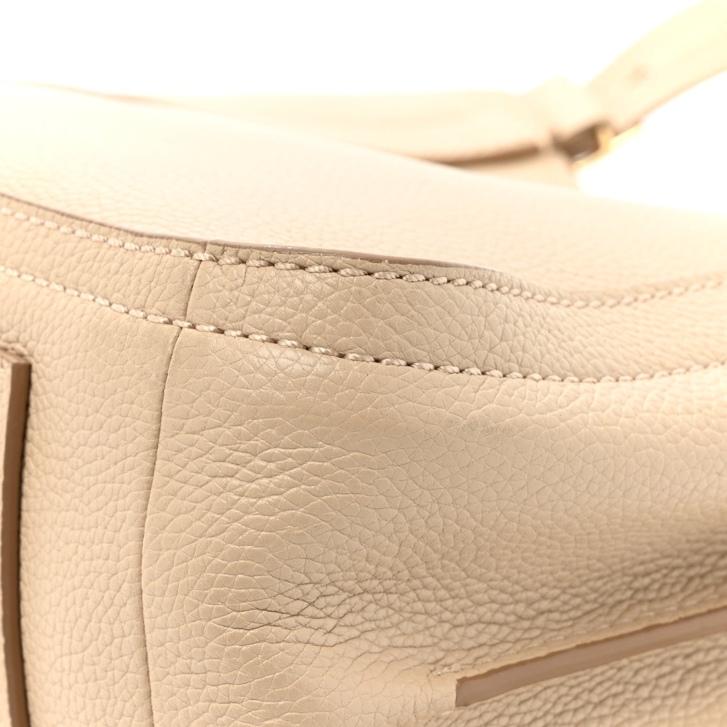 Grained Calfskin The Director Tote Beige