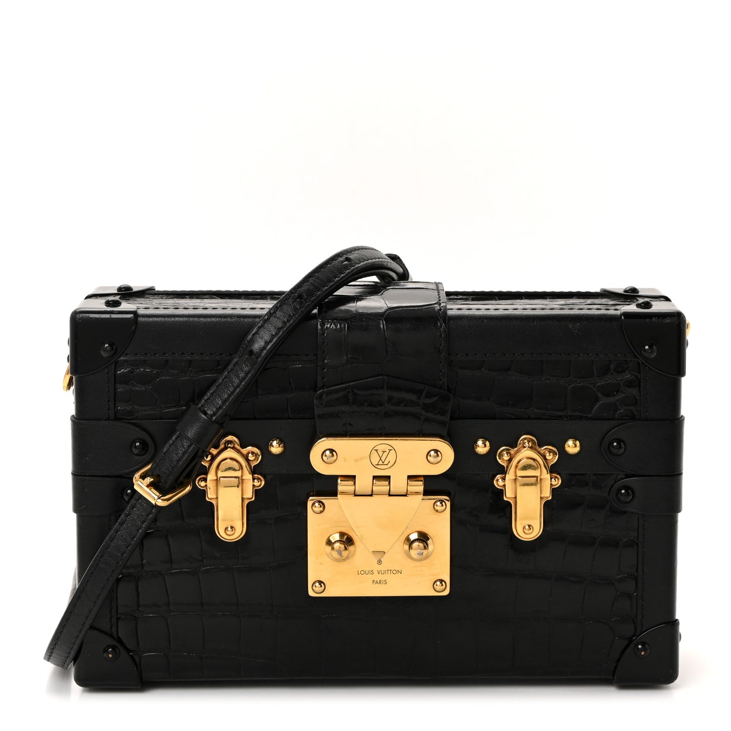 Crocodile Petite Malle Black