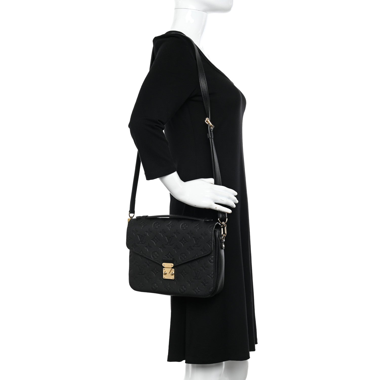 Louis Vuitton Empreinte Pochette Metis Black 2 of 10