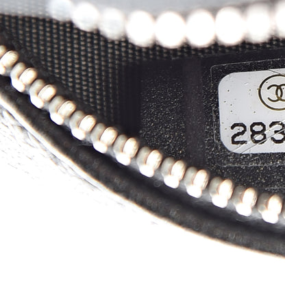 Chanel Goatskin Camellia Quilted Round Clutch With Chain Grey 7 of 10