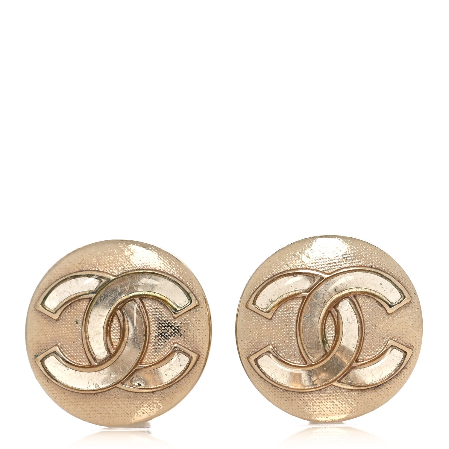 Chanel CC Clip On Earrings Gold 1 of 7