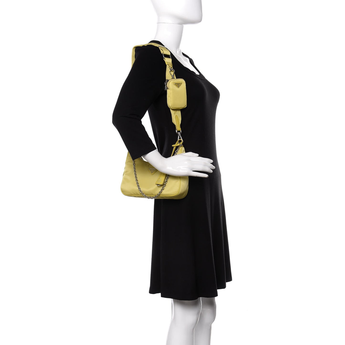 Nylon Saffiano Re-Edition 2005 Shoulder Bag Ananas