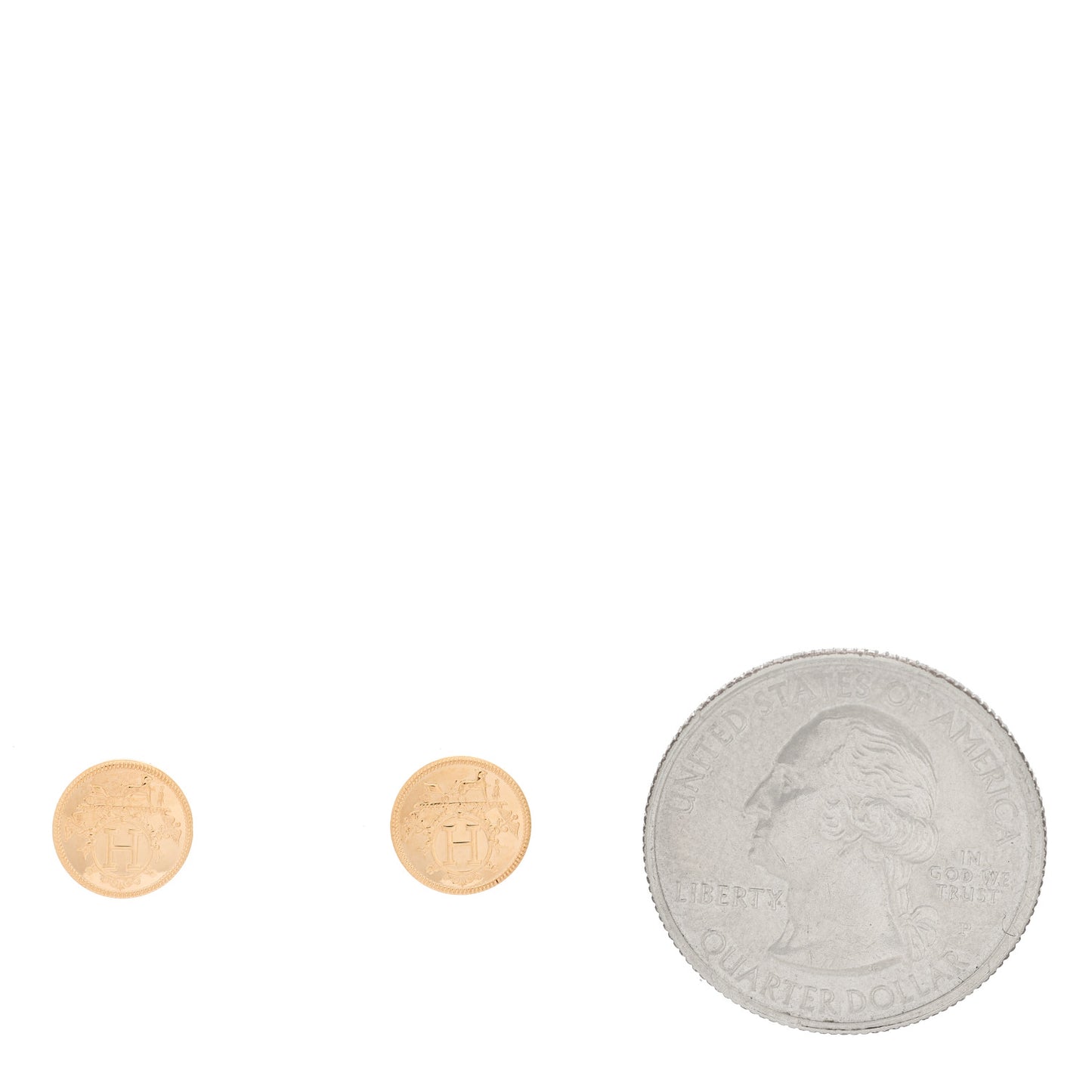 18K Rose Gold TPM Ex-Libris Stud Earrings