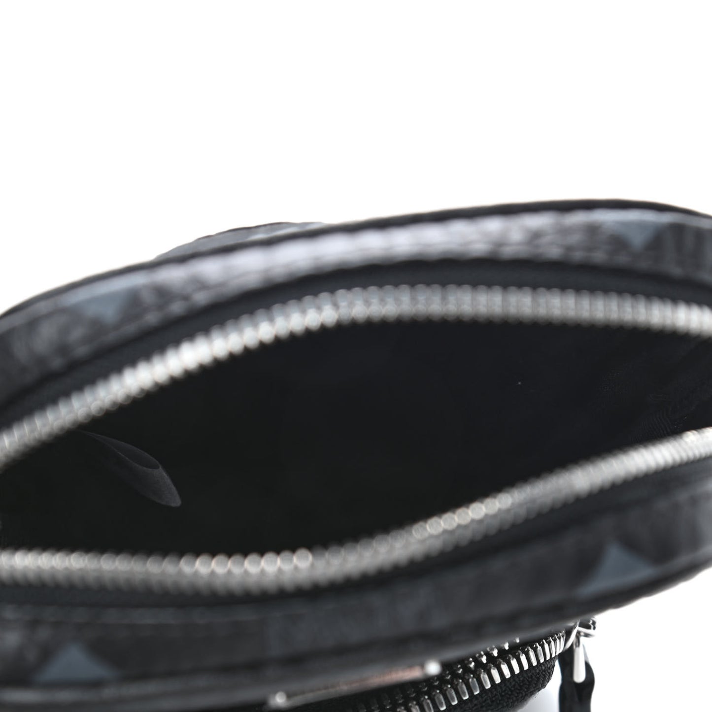 Visetos Double Zip Crossbody Pouch Black