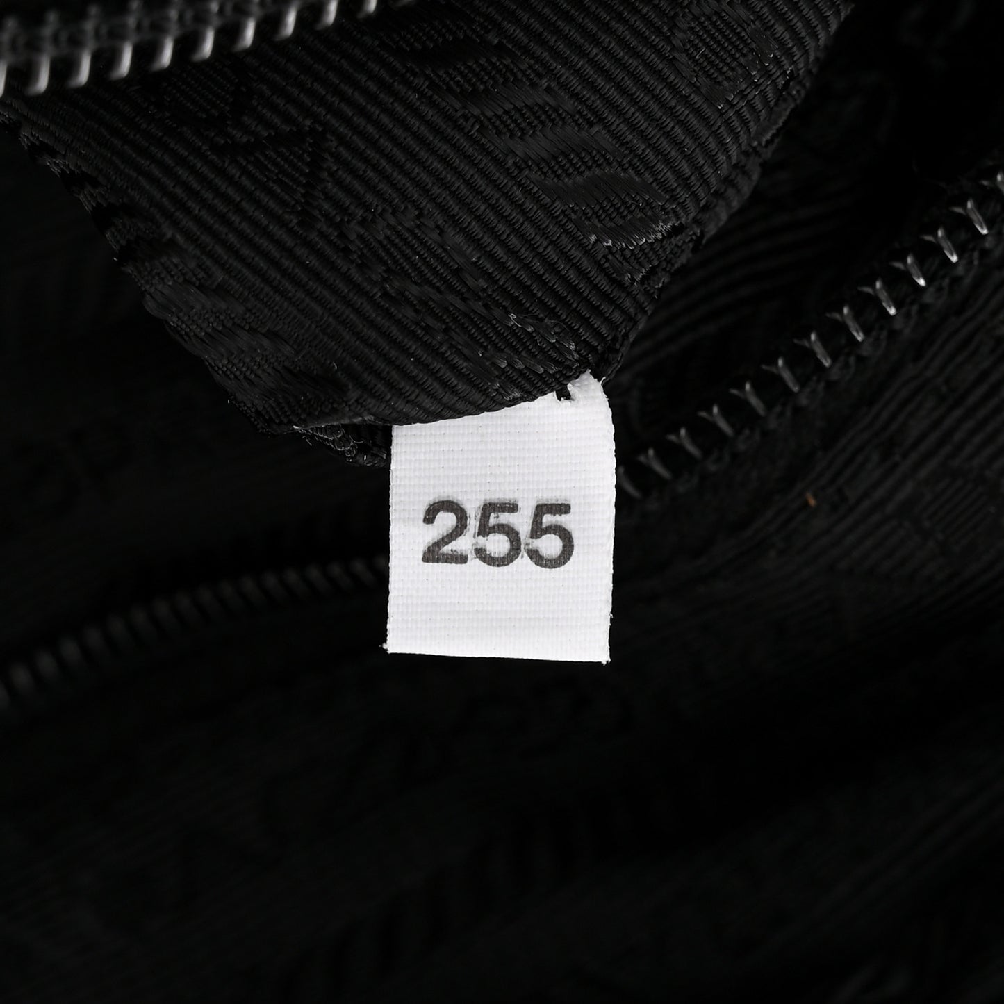 Re-Nylon Vela Saffiano Pocket Double Zip Shoulder Bag Black