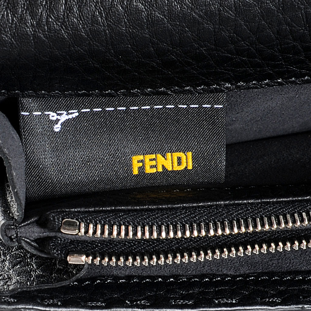 Cuoio Romano Selleria Peekaboo Continental Wallet Black