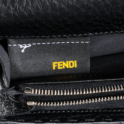 Fendi Cuoio Romano Selleria Peekaboo Continental Wallet Black 8 of 11