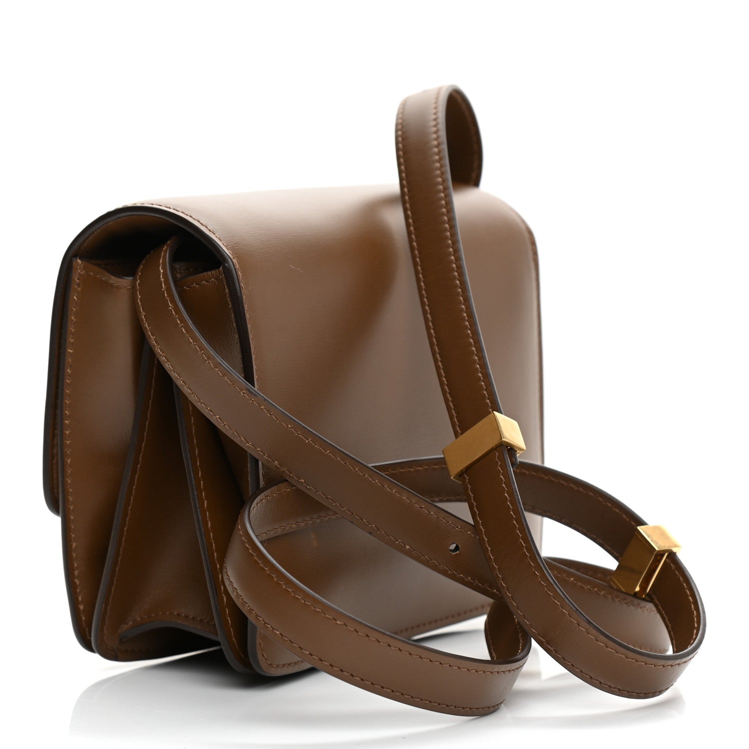 Celine Smooth Calfskin Small Classic Box Flap Bag Camel 3 of 12