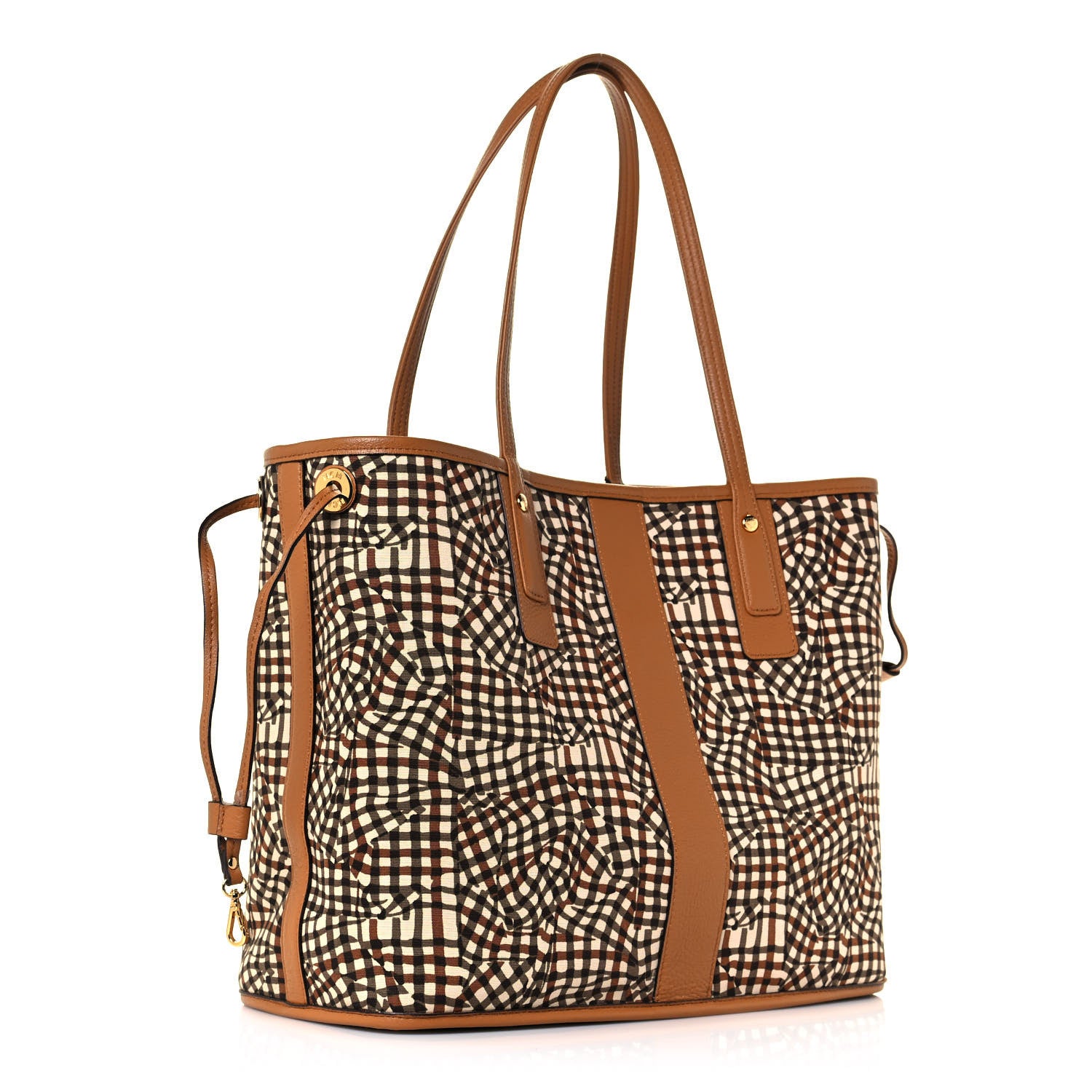 MCM Visetos Medium Liz Reversible Shopper Tote Cognac 12 of 18