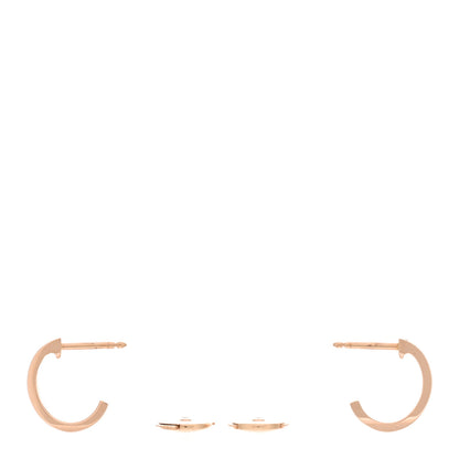 Cartier 18K Pink Gold Small LOVE Hoop Earrings 3 of 5