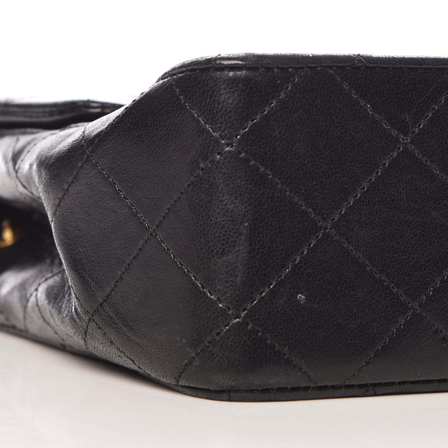 Chanel Lambskin Quilted Mini Square Flap Bag Black 9 of 14