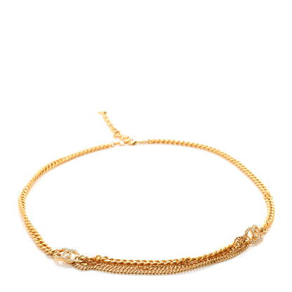 Chanel Crystal CC Multi Strand Chain Belt 85 Gold 1 of 4