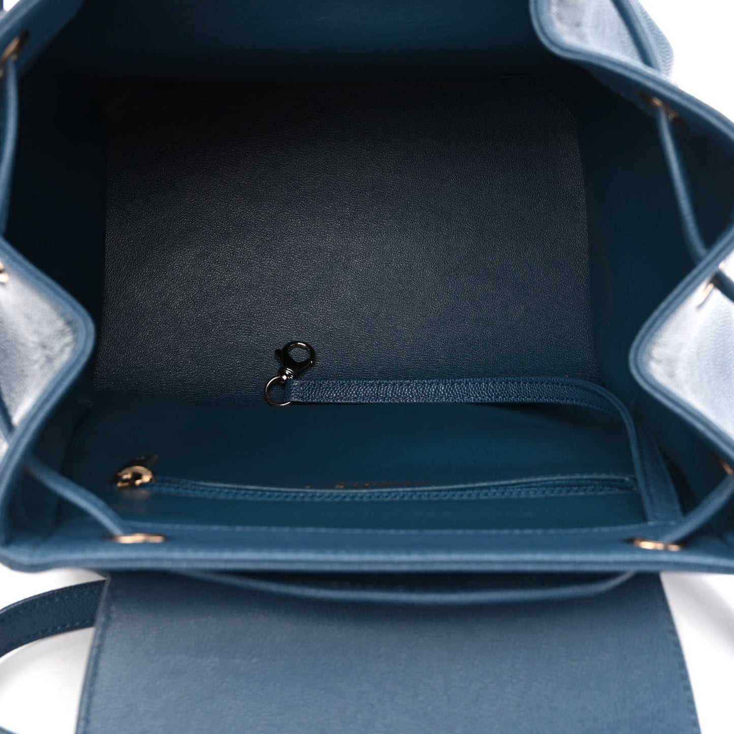 Caviar Quilted Business Affinity Backpack Blue