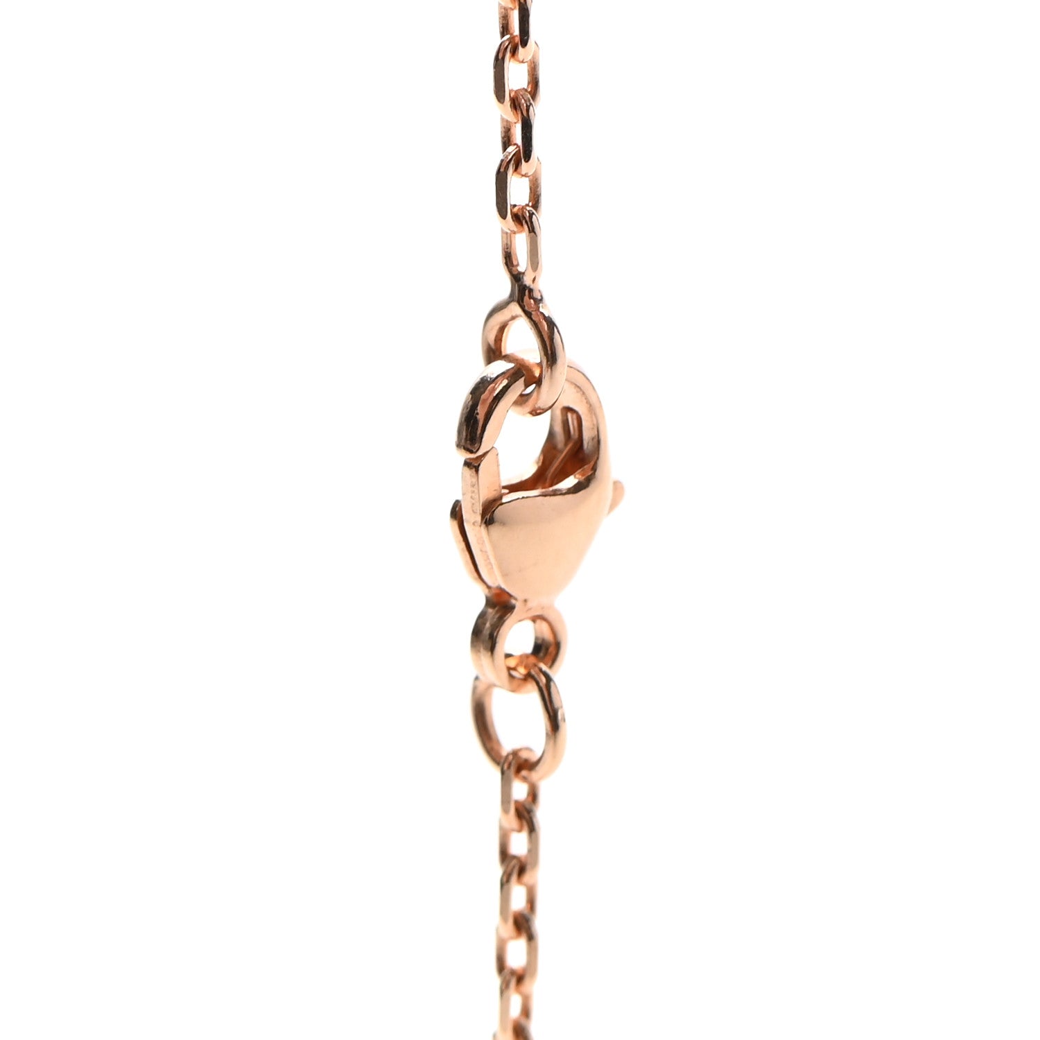 Hermes Lacquered Rose Gold Mini Pop H Pendant Necklace Marron Glace 5 of 8
