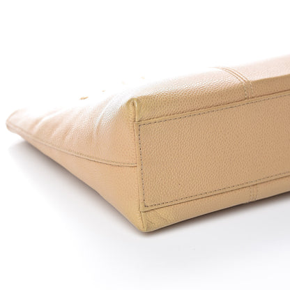 Chanel Caviar CC Shoulder Bag Beige 10 of 11