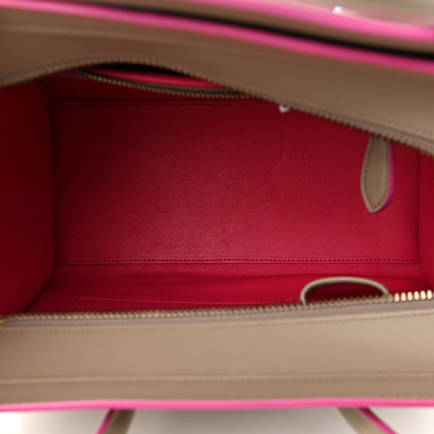 Smooth Calfskin Micro Luggage Beige