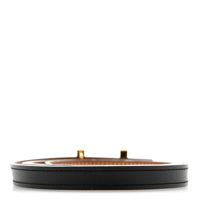Hermes Swift Epsom 13mm Focus Belt 85 34 Black Gold 2 of 9