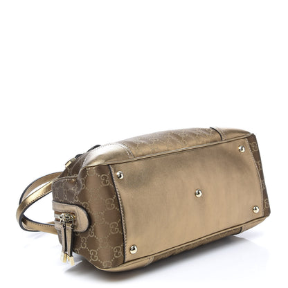 Gucci Satin Monogram Small Princy Satchel Bronze 4 of 9
