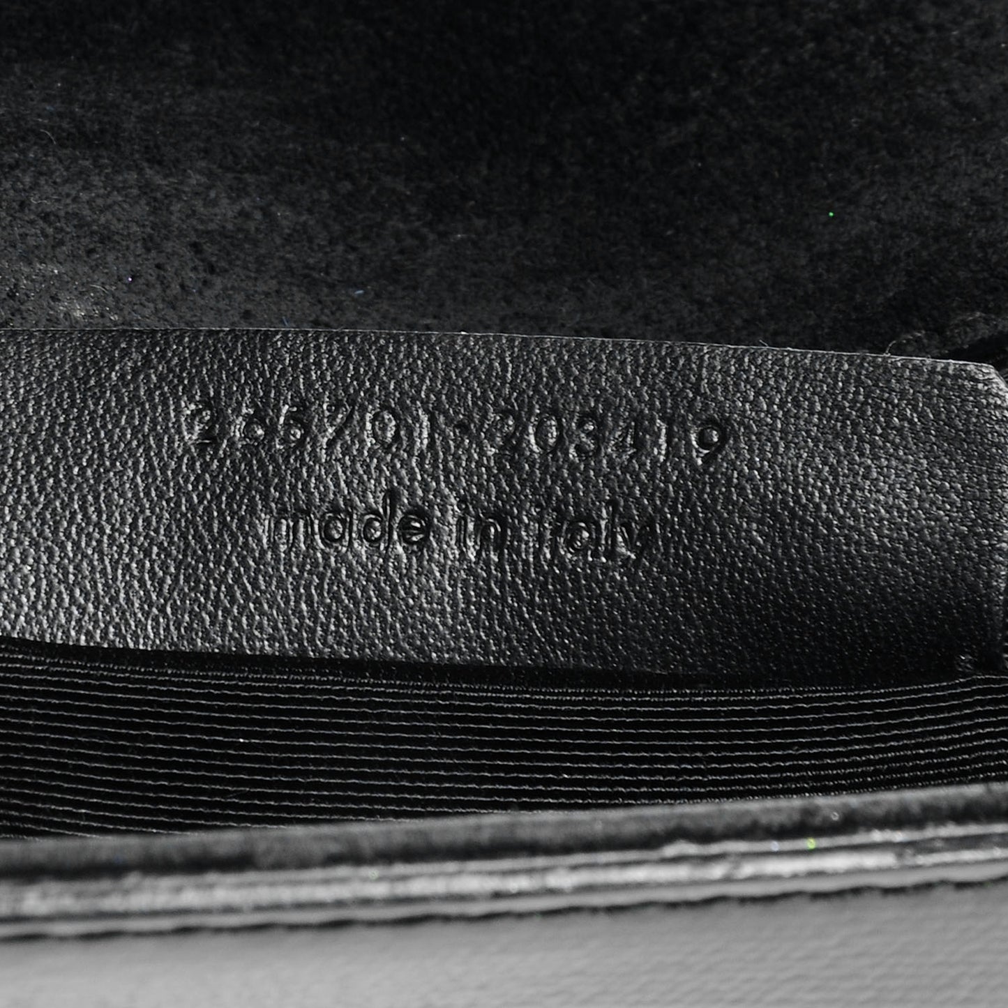 Textured Patent Leather ChYc Clutch Black
