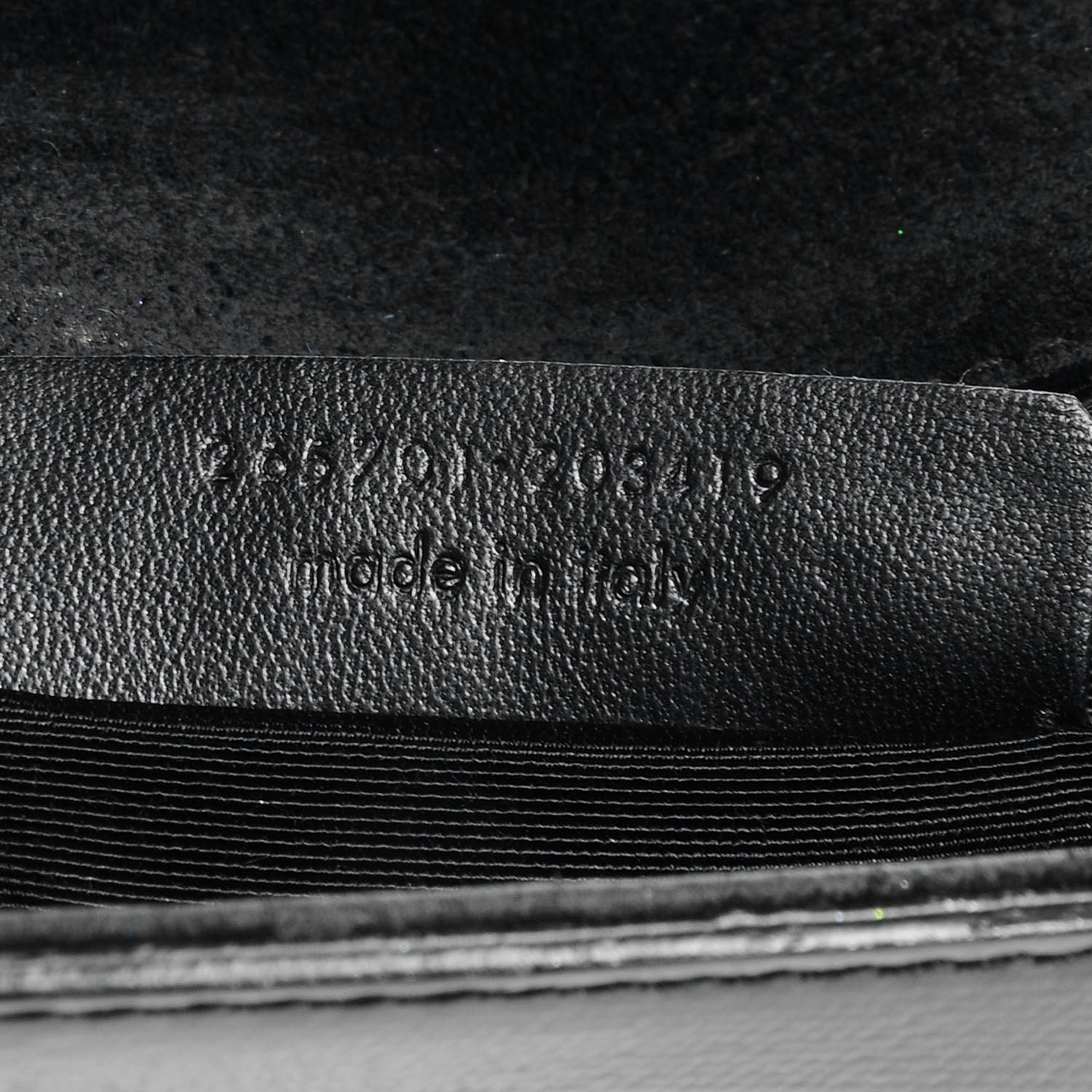 Saint Laurent Textured Patent Leather ChYc Clutch Black 7 of 7