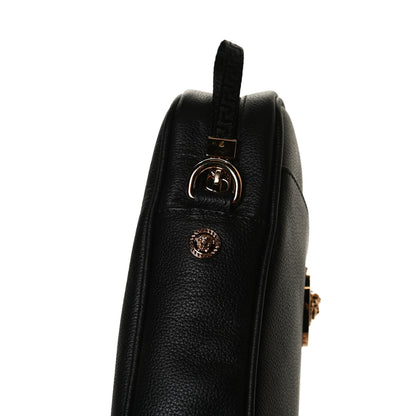 Versace Grained Calfskin Small Medusa Messenger Bag Black 11 of 13