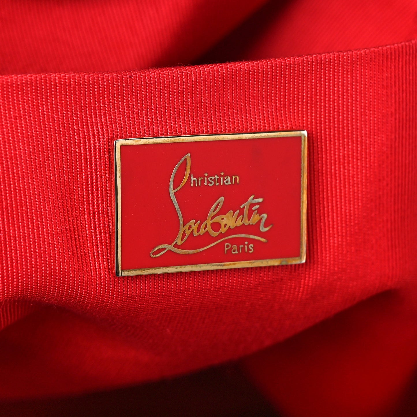 Grained Calfskin Artemis Fringe Shopping Tote Red Black
