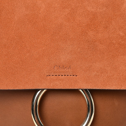 Chloe Suede Calfskin Medium Faye Backpack Tan 8 of 8
