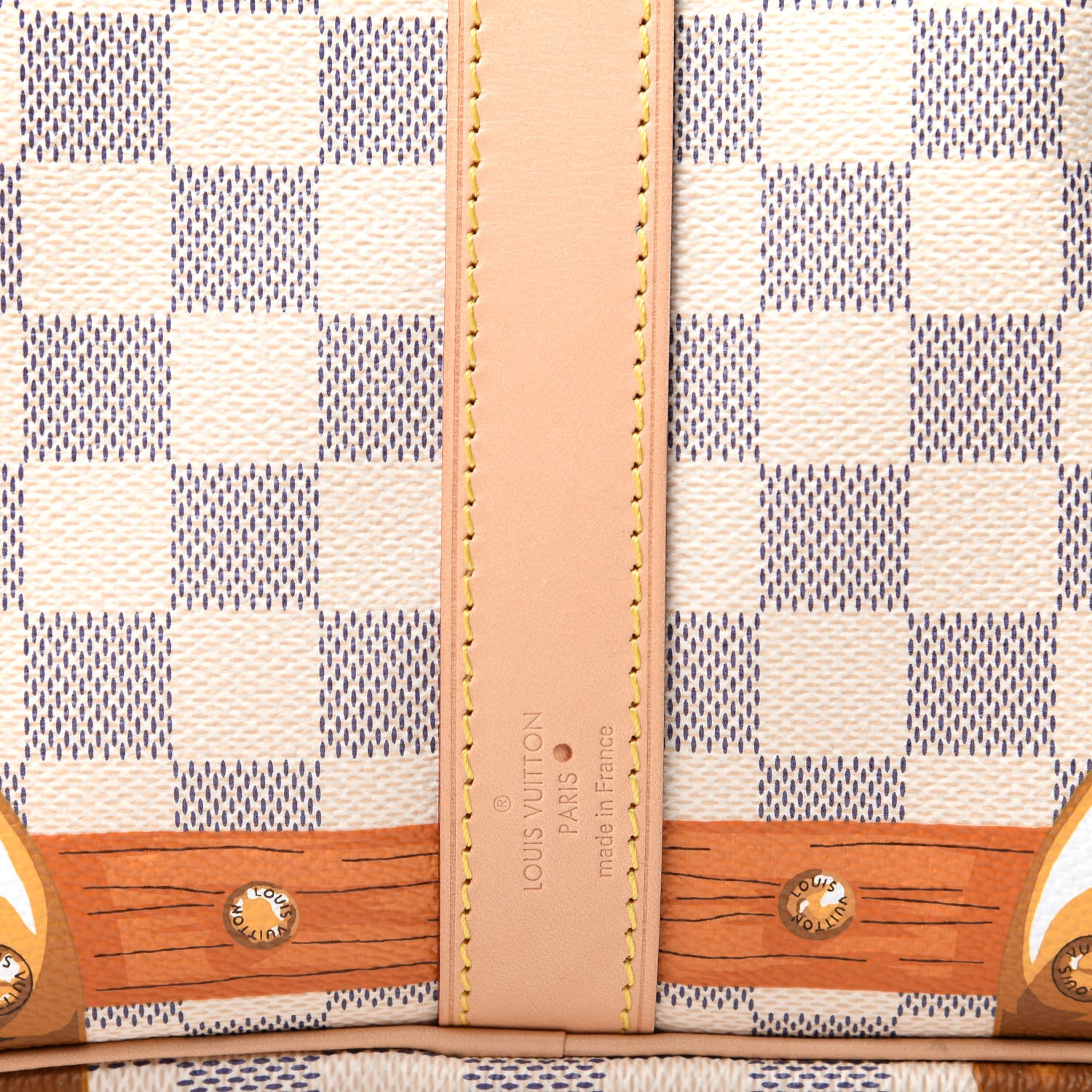 Louis Vuitton Damier Azur Summer Trunks Saint Tropez Keepall Bandouliere 50 7 of 7