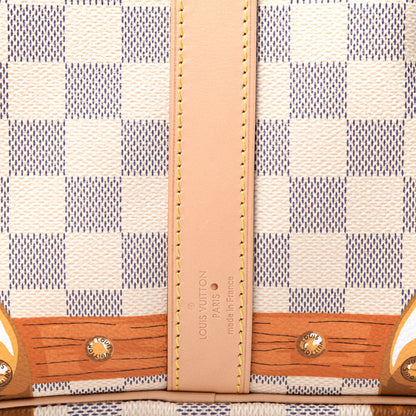 Louis Vuitton Damier Azur Summer Trunks Saint Tropez Keepall Bandouliere 50 7 of 7