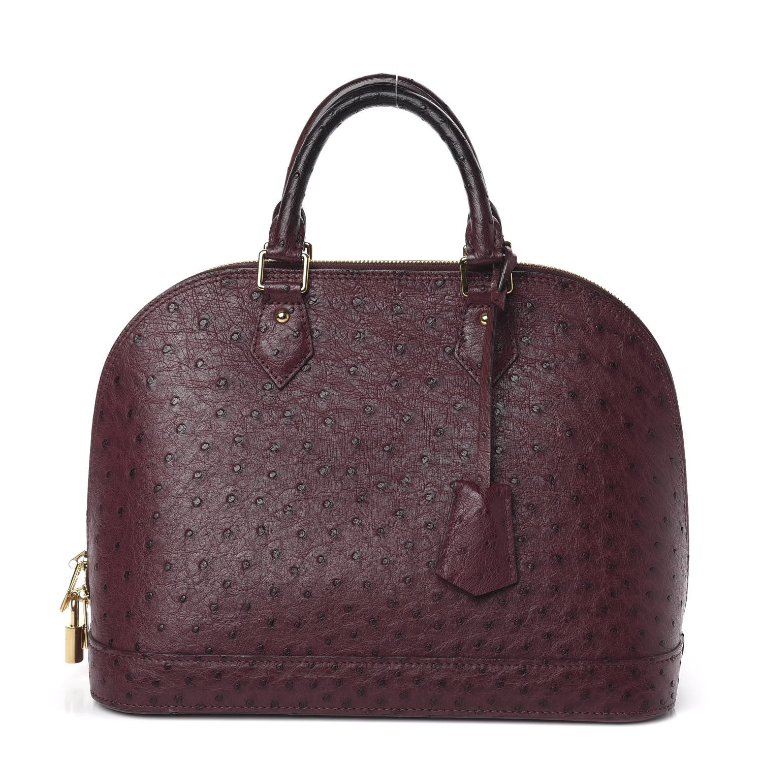 Louis Vuitton Ostrich Alma PM Prune 600822 – FASHIONPHILE