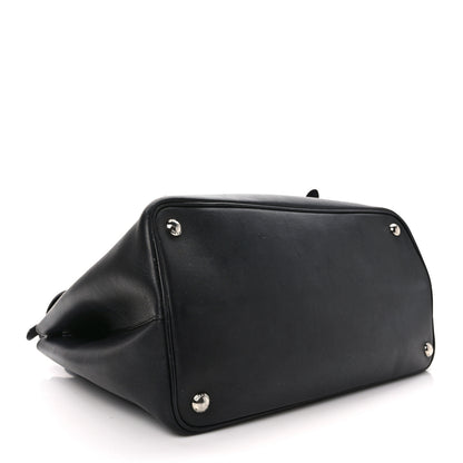 Prada Saffiano Cuir Convertible Top Handle Tote Black 4 of 9