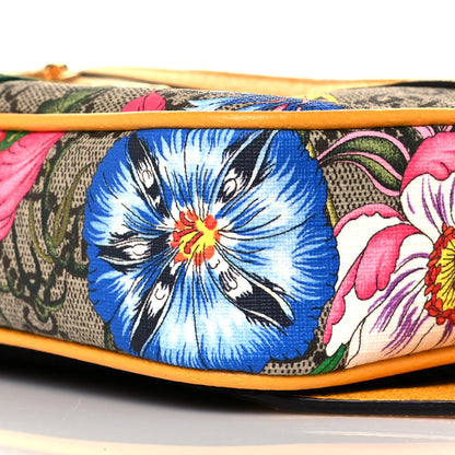Gucci GG Supreme Monogram Flora Medium Ophidia Belt Bag Beige Multicolor Crop 10 of 12