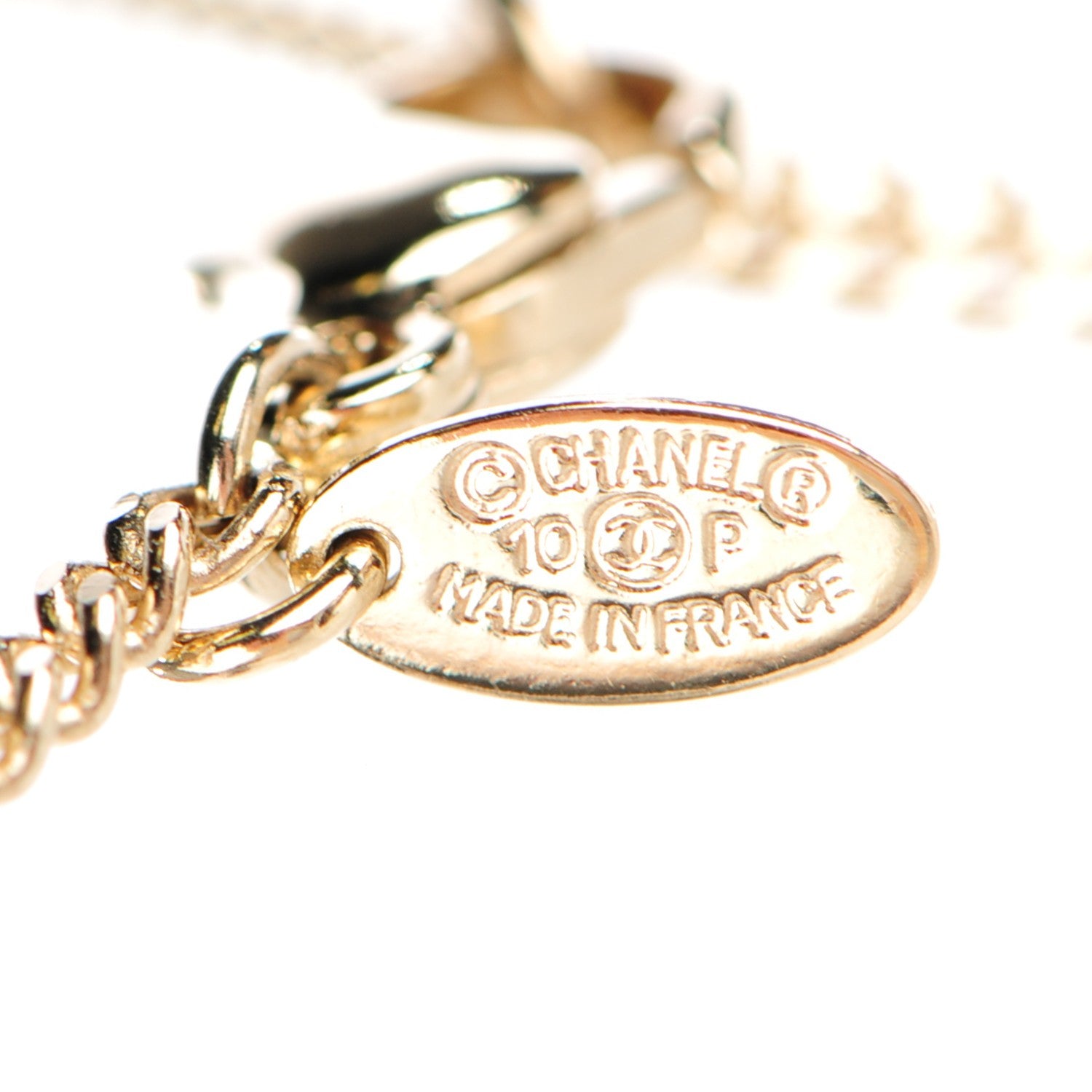 Chanel CC Camellia Necklace Gold 6 of 9