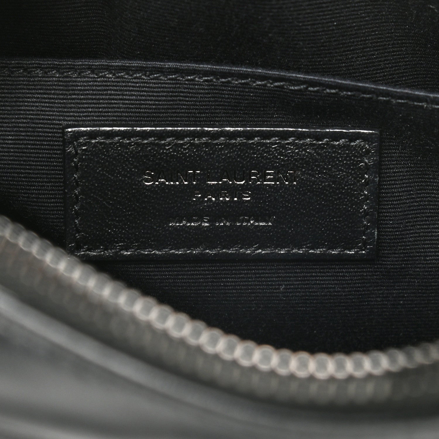 Saint Laurent Calfskin Matelasse Monogram Lou Camera Bag Black 6 of 9