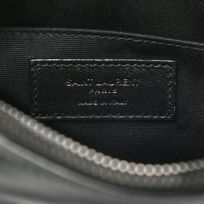Saint Laurent Calfskin Matelasse Monogram Lou Camera Bag Black 6 of 9