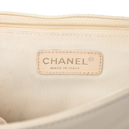 Chanel Lambskin Quilted Large Boy Flap Black White 6 of 17