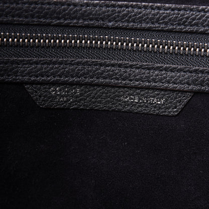 Celine Drummed Calfskin Mini Luggage Black 6 of 11