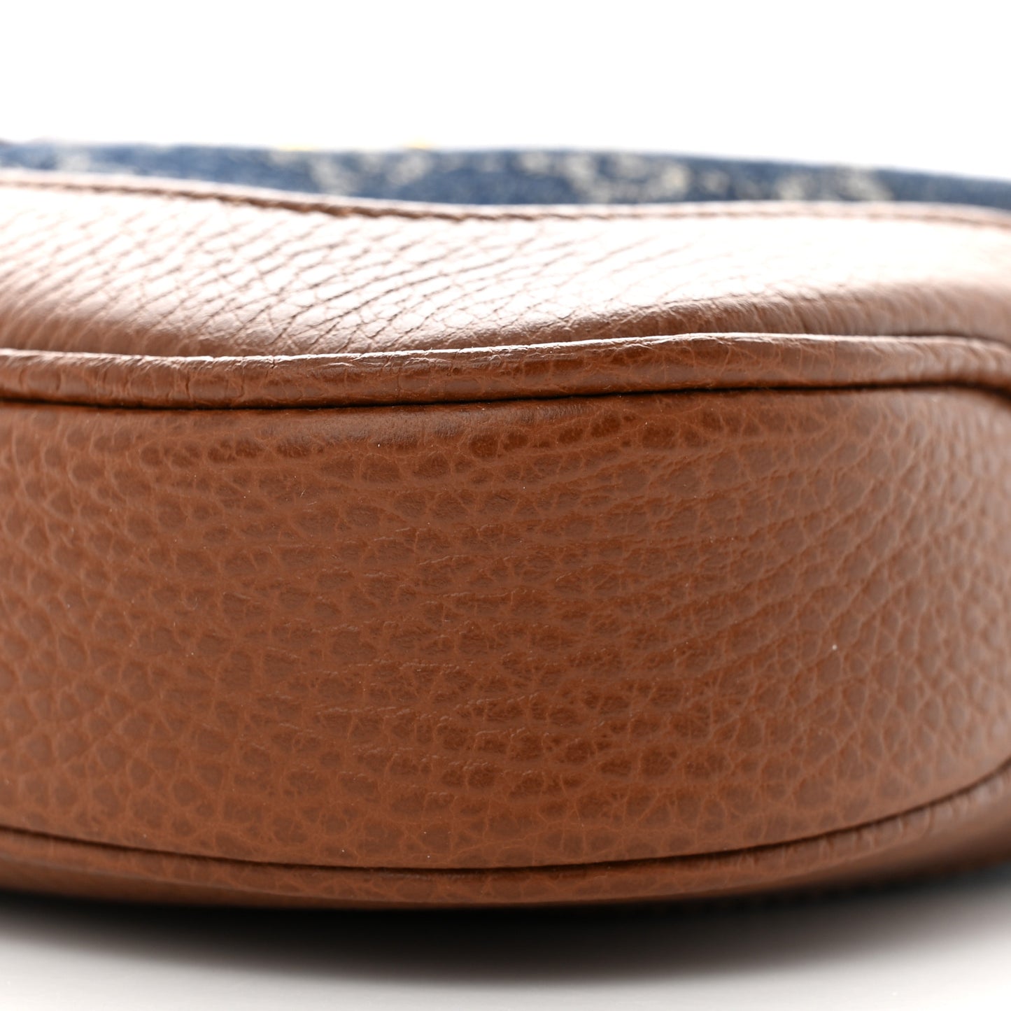 New Denim GG Monogram Calfskin Small Jackie 1961 Hobo Blue Tea Cuir
