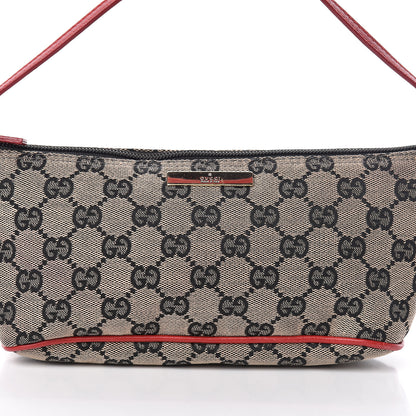 Gucci Monogram Boat Pochette Black Red 10 of 10