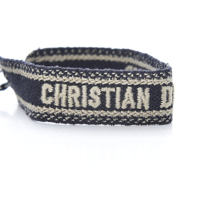 Christian Dior Woven Cotton J'Adior Friendship Bracelet Set Navy 4 of 5