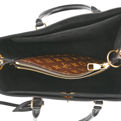 Louis Vuitton Monogram Flower Tote Black 5 of 10