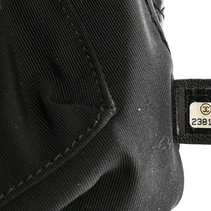 Chanel Lambskin Quilted Large Fluffy CC Shopping Tote Black 7 of 10