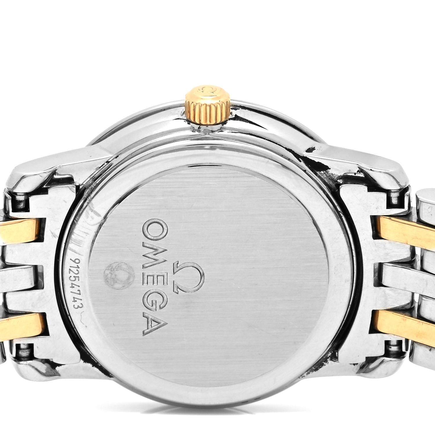 Omega Stainless Steel 18K Yellow Gold Mother of Pearl 22mm De Ville Prestige Quartz Watch 4370.71.00 4 of 4