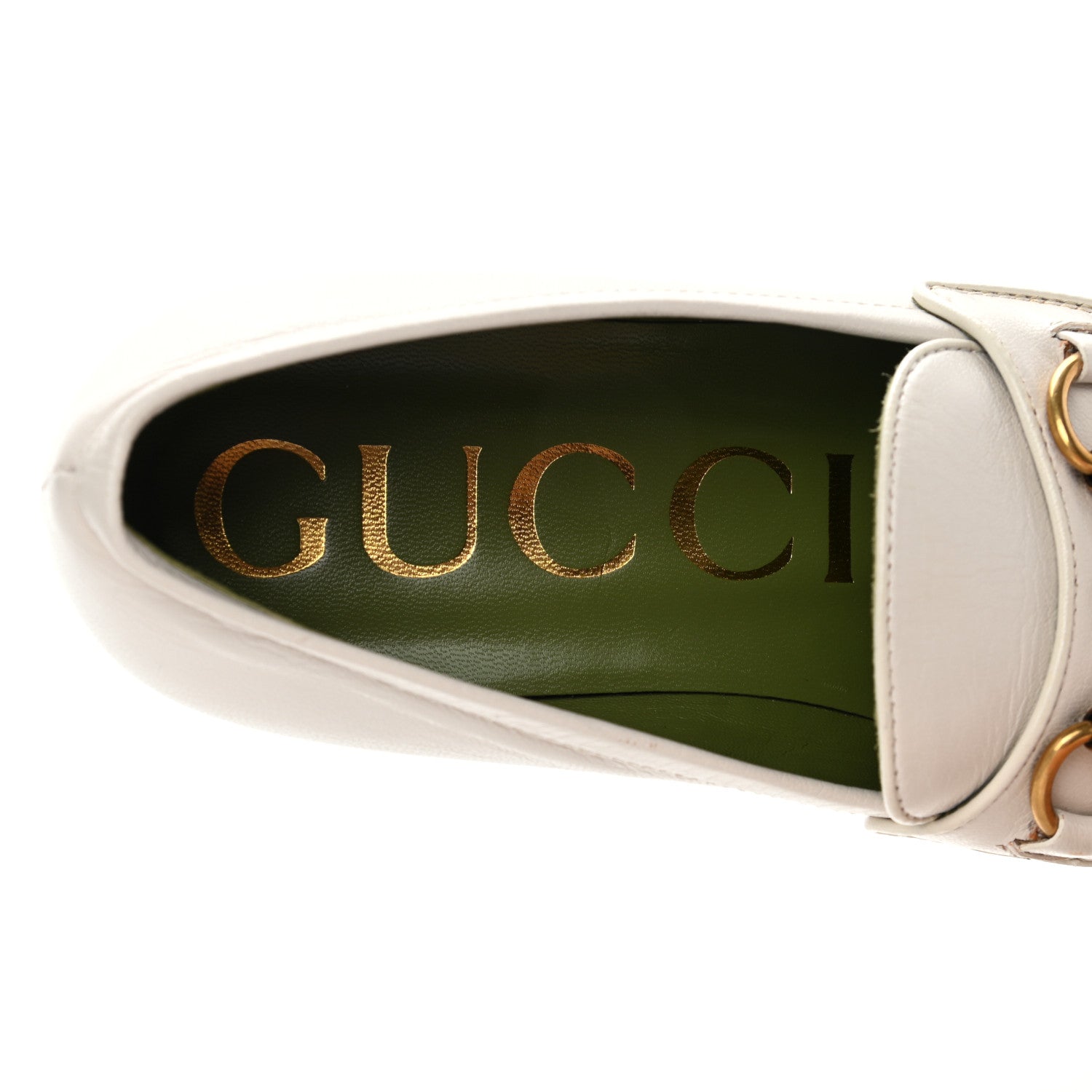 Gucci Goatskin Houdan Platform Loafers 36 Great White 7 of 9