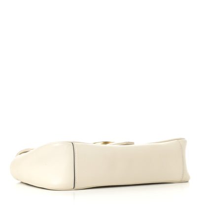 Gucci Calfskin Matelasse Small GG Marmont Shoulder Bag White 4 of 10
