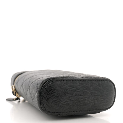 Chanel Caviar Quilted Phone Holder With Chain Black 4 of 11