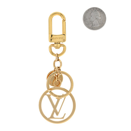 Louis Vuitton LV Circle Bag Charm Key Holder Gold 2 of 3