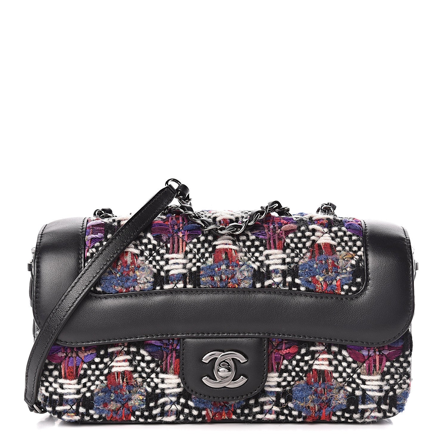 Chanel Tweed Quilted Calfskin Coco Corset Flap Multicolor 1 of 14