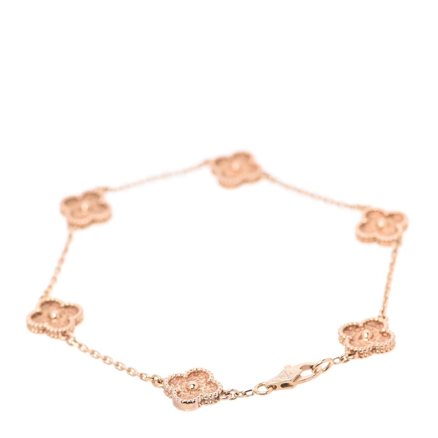 18K Rose Gold 6 Motifs Sweet Alhambra Bracelet