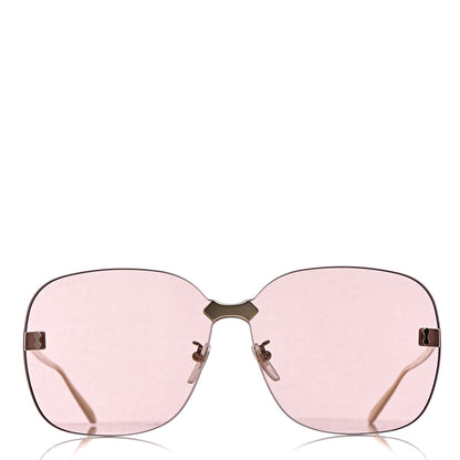 Gucci Rimless Sunglasses GG0355S Gold Flash Pink 2 of 9